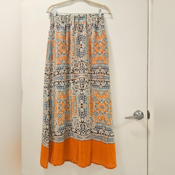 Anthropologie VanessaVirginia Palme Silk Maxi Skirt - Picture 3 of 10